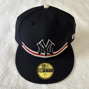 Men's New York Yankees New Era Navy 59FIFTY Fitted Cap 7 3/8